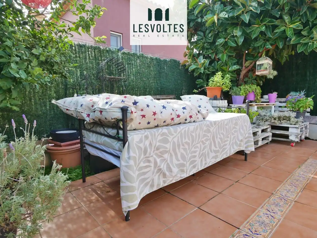 Terrassa de Casa adosada en venda en Vall-llobrega amb Calefacció, Jardí privat i Terrassa