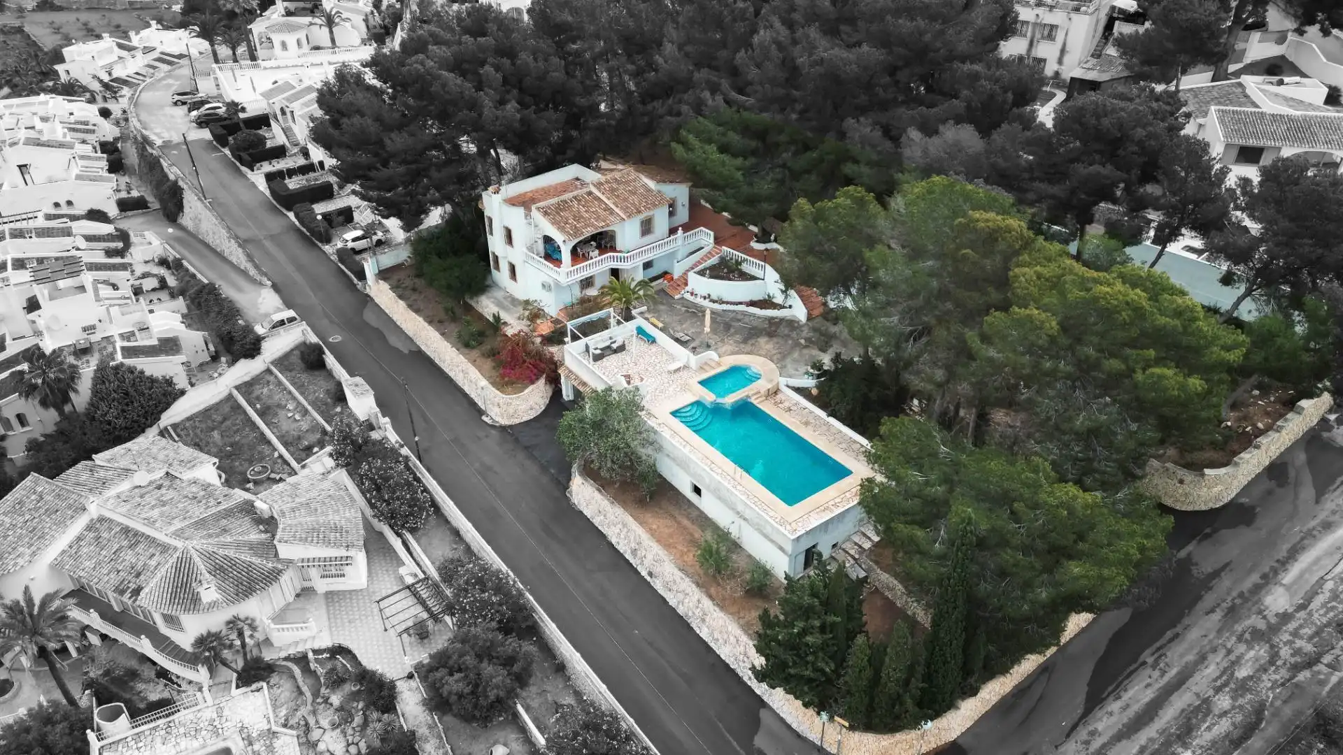 Vista exterior de Casa o chalet en venta en Moraira con Jardín privado, Terraza y Trastero
