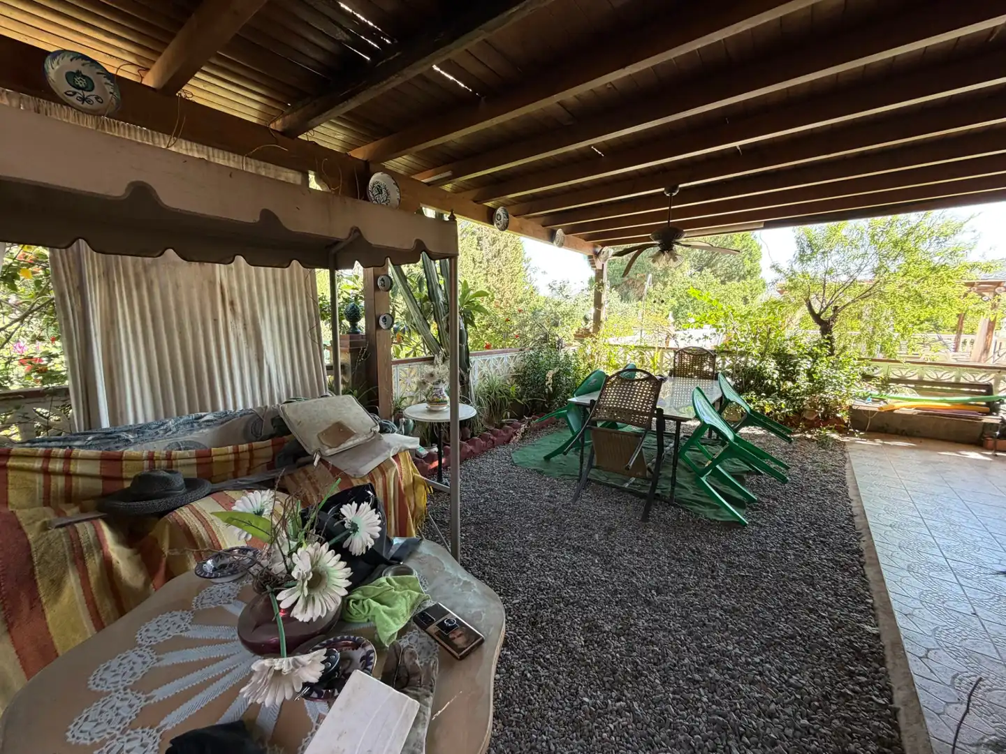 Terrasse von Country house zum Verkauf in Pizarra mit Klimaanlage, Privatgarten und Terrasse