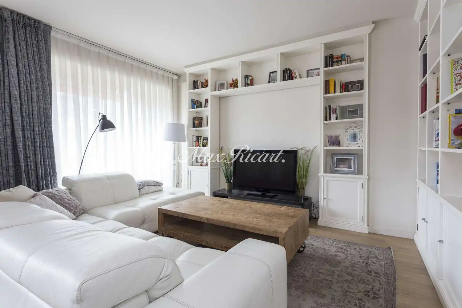 Wohnzimmer von Wohnung zur Miete in Barcelona mit Klimaanlage, Heizung und Terrasse