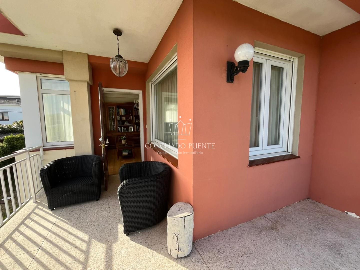 Exterior view of House or chalet for sale in Oleiros  with Private garden