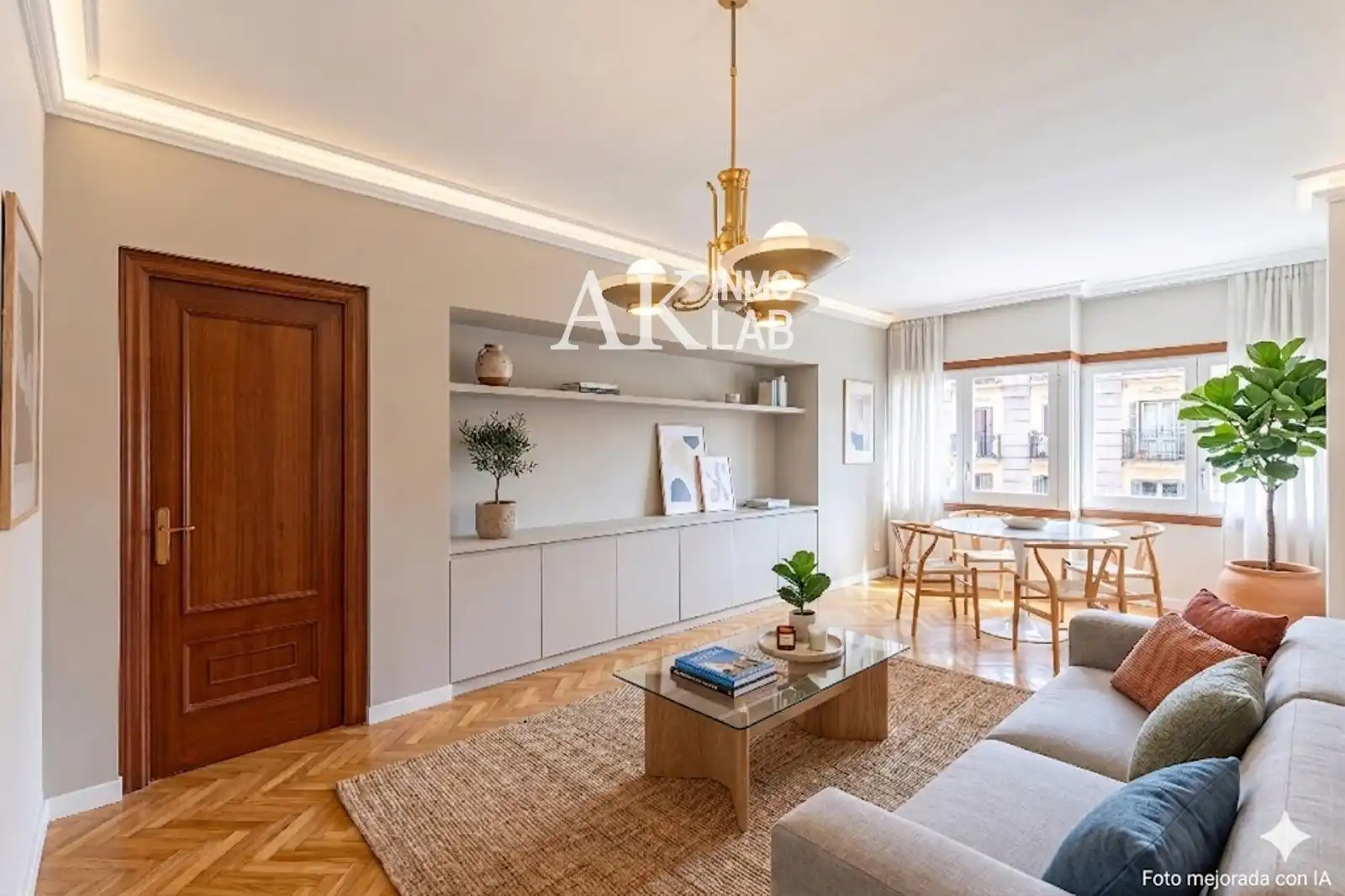 Living room of Flat for sale in Población de Arroyo  with Terrace, Furnished and Alarm