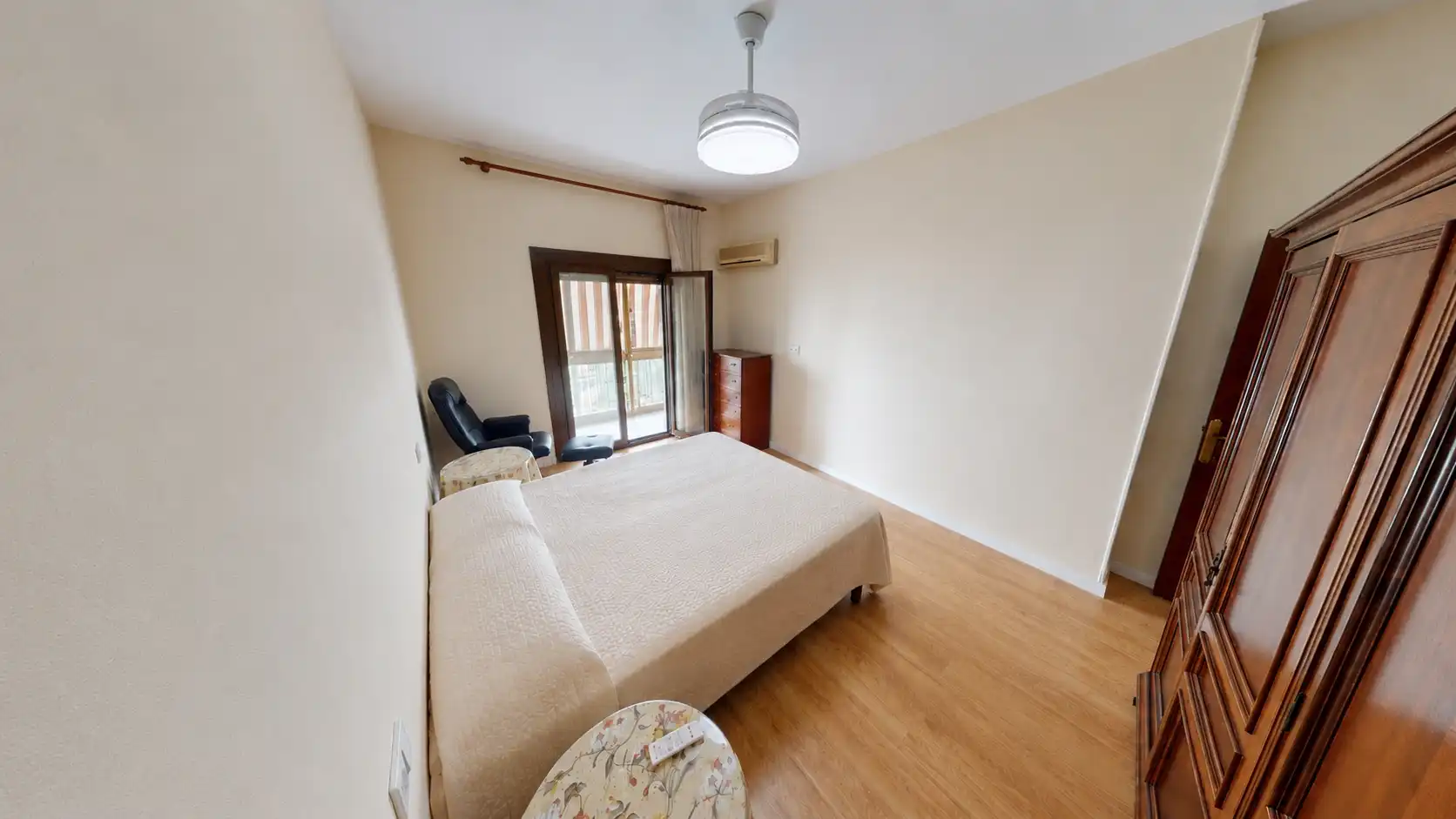 Schlafzimmer von Wohnung zur Miete in Alicante / Alacant mit Klimaanlage, Möbliert und Waschmaschine