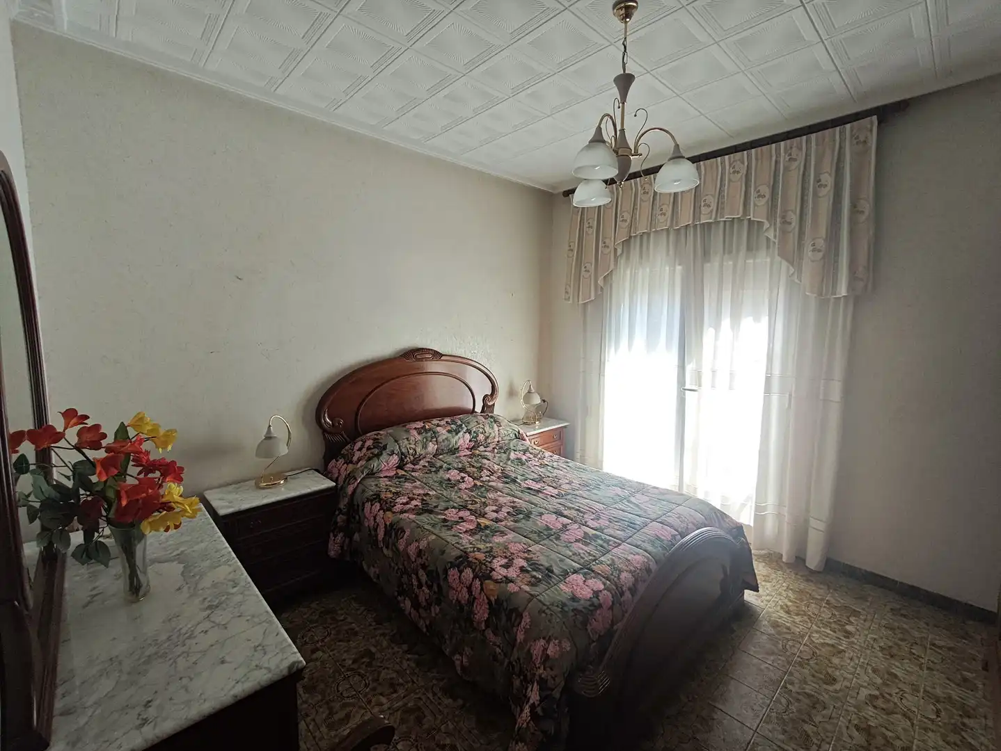 Bedroom of Flat for sale in L'Aldea  with Air Conditioner and Balcony