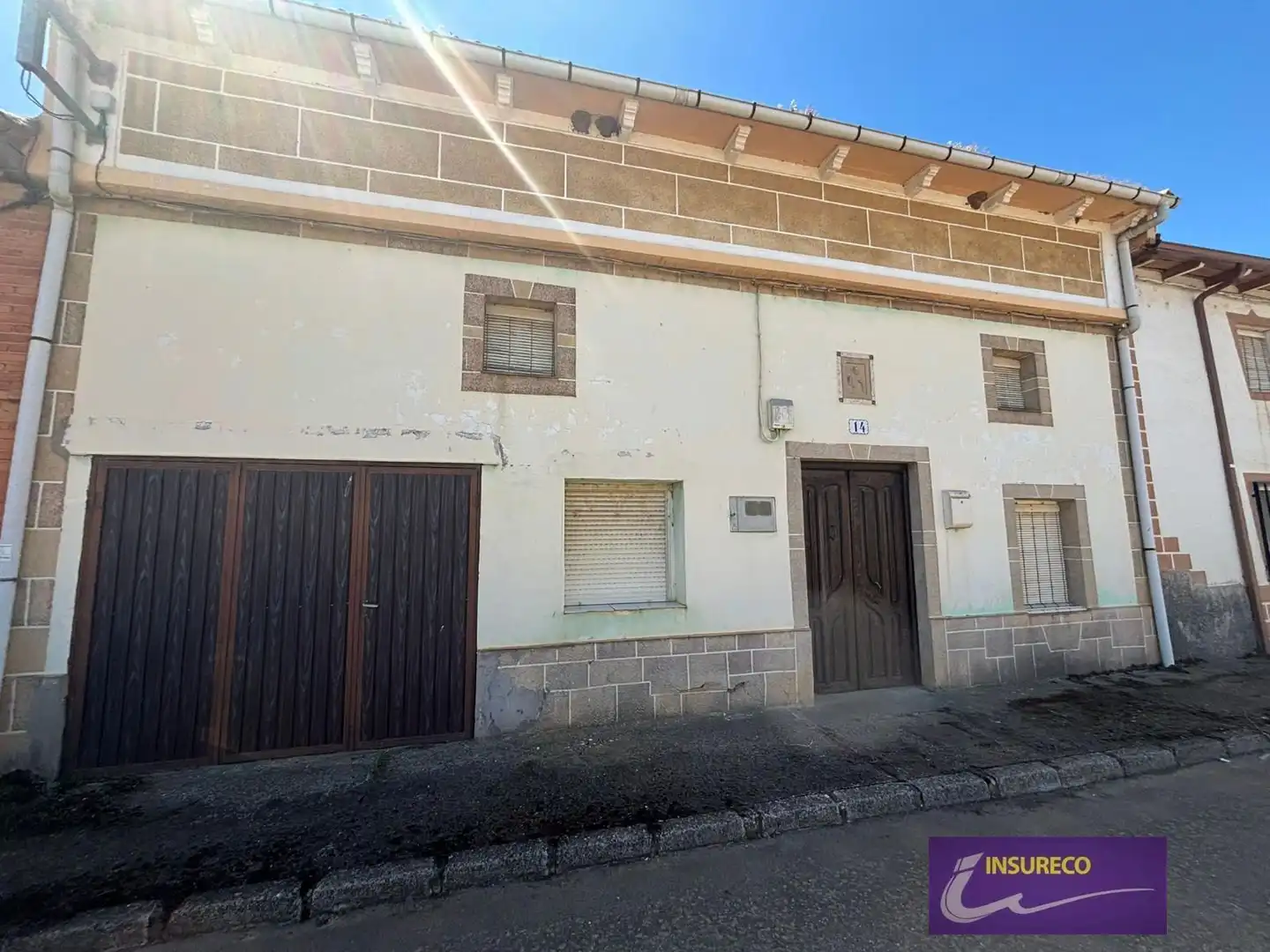 Exterior view of Houses for sale in Pobladura de Pelayo García  with Heating, Storage room and Furnished