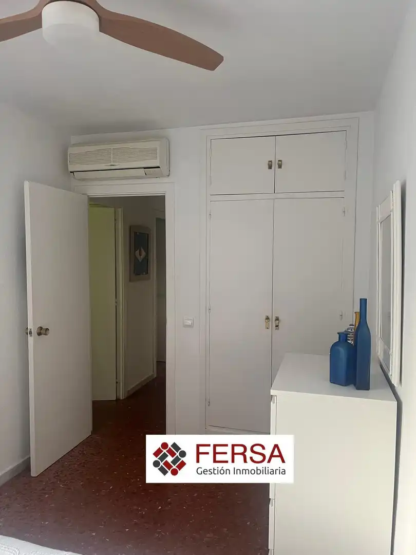 Bedroom of Flat for rent in El Puerto de Santa María  with Air Conditioner, Private garden and Furnished