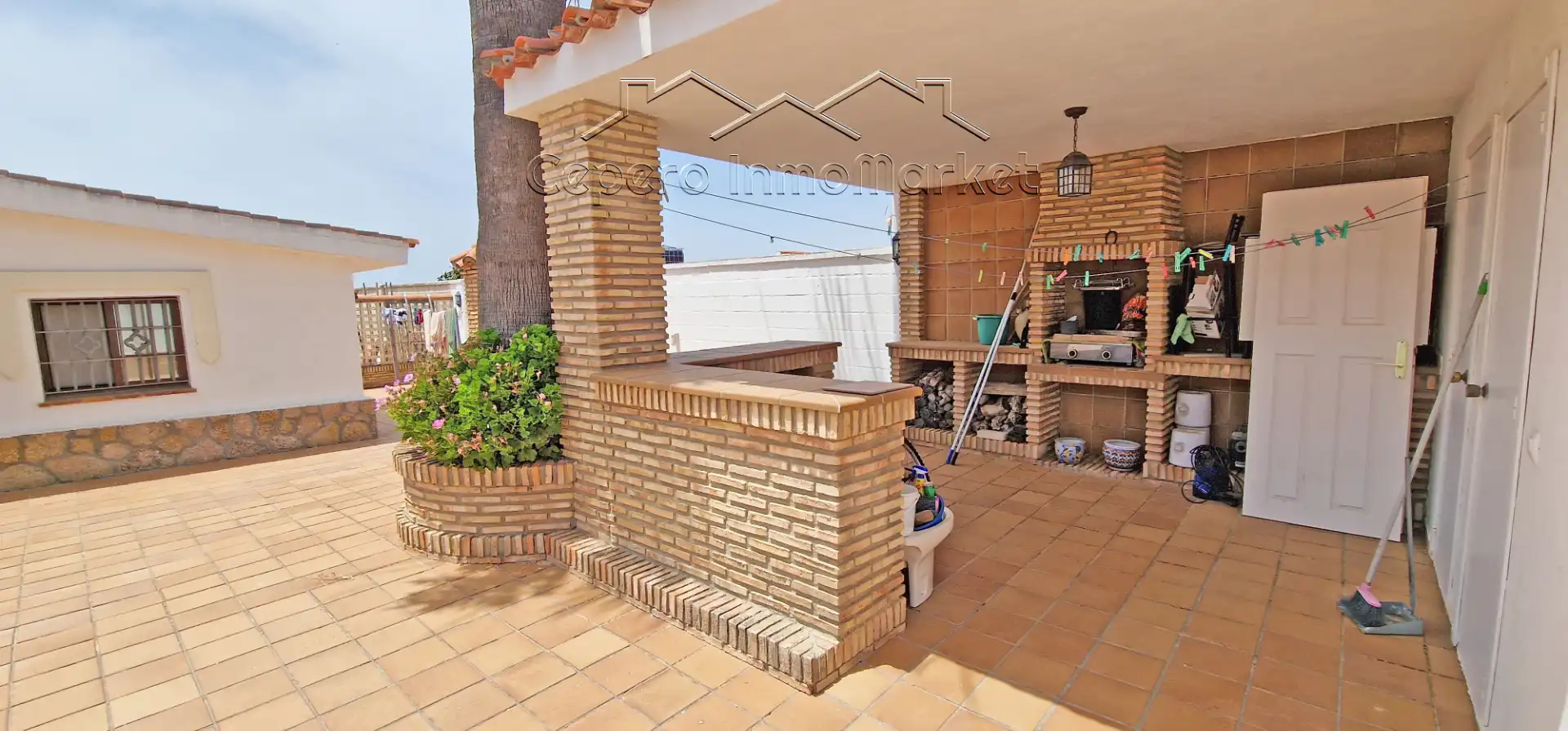 Terrassa de Casa o xalet en venda en El Puerto de Santa María amb Aire condicionat, Jardí privat i Piscina