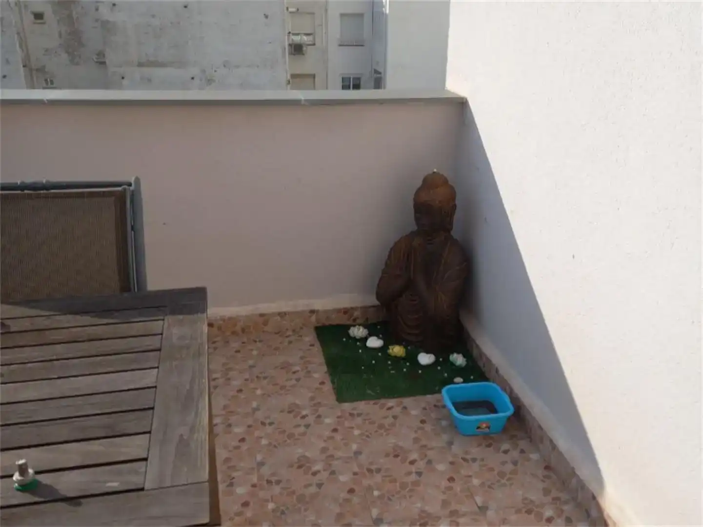 Terrasse von Dachboden zur Miete in Peñíscola / Peníscola mit Klimaanlage und Möbliert