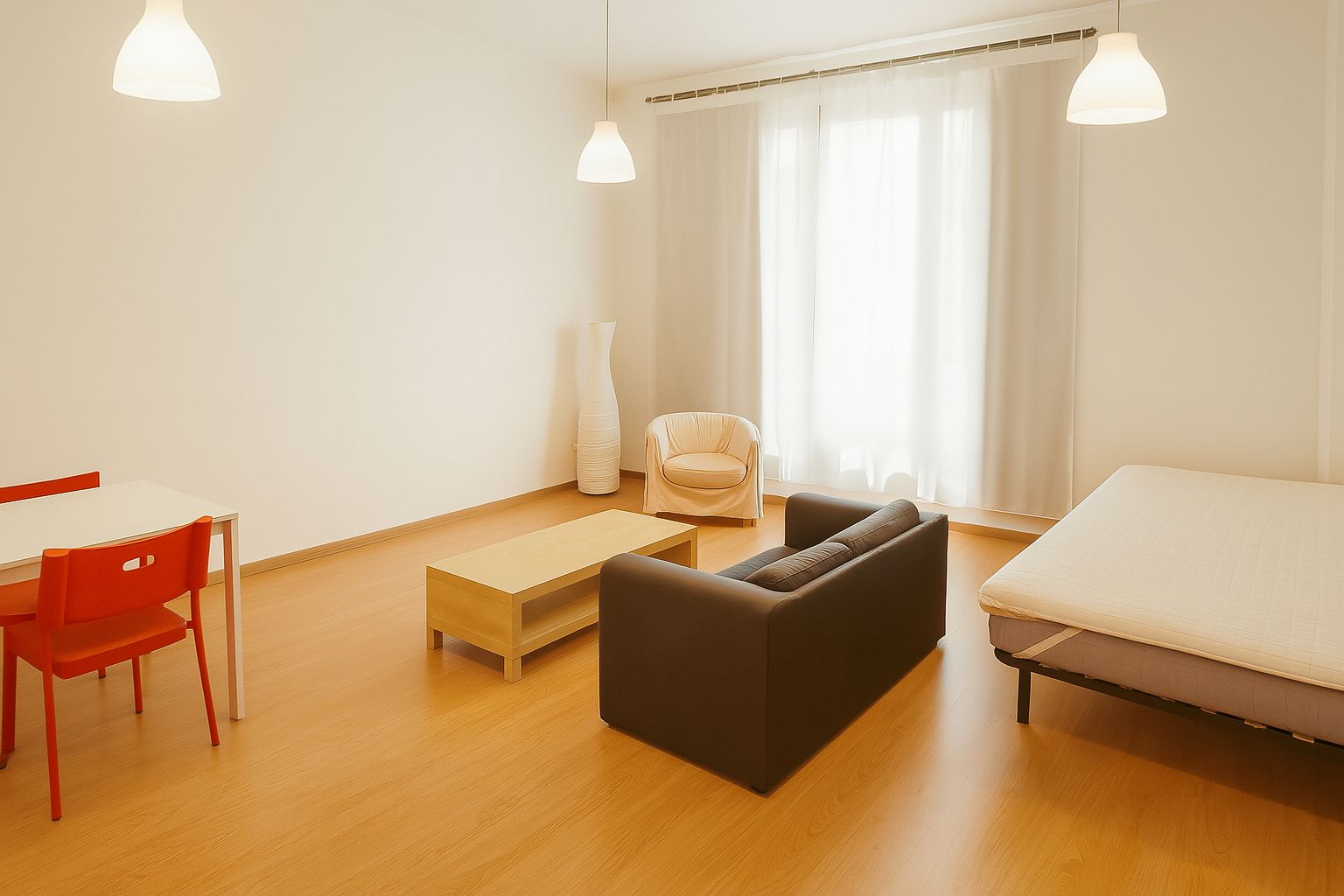 Sala d'estar de Loft de lloguer en San Sebastián de los Reyes amb Aire condicionat, Calefacció i Parquet