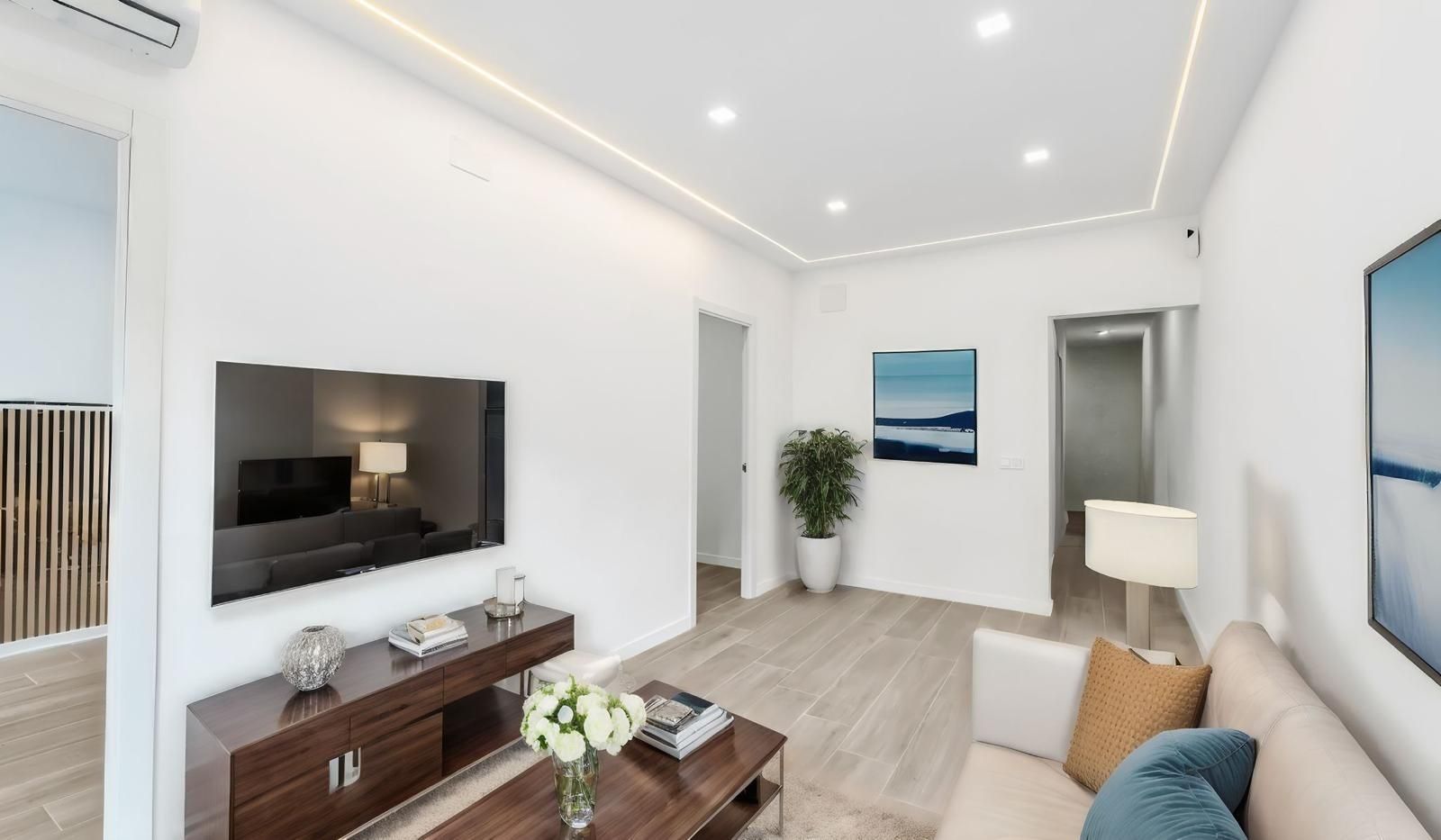 Sala d'estar de Apartament en venda en  Barcelona Capital