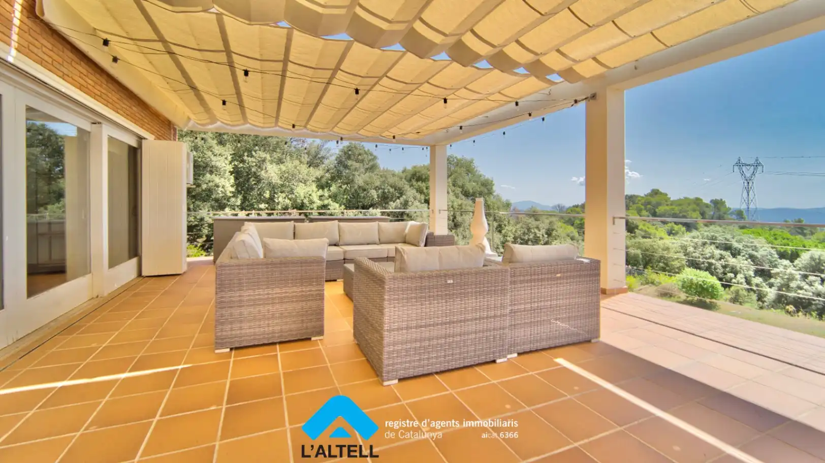 Terraza de Casa o chalet en venta en L'Ametlla del Vallès con Aire acondicionado, Calefacción y Jardín privado