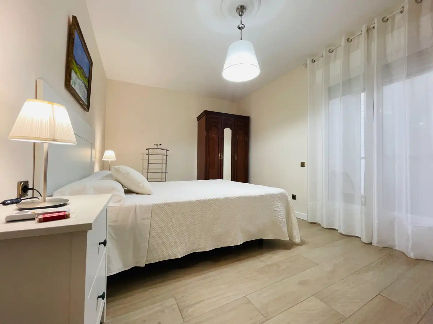 Bedroom of Flat for sale in La Guardia  with Air Conditioner, Heating and Furnished