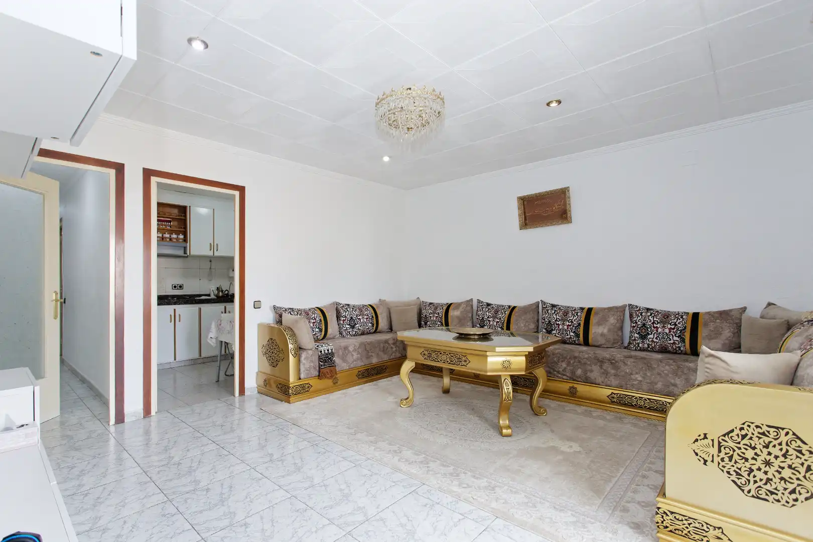 Living room of Flat for sale in Terrassa  with Air Conditioner and Balcony