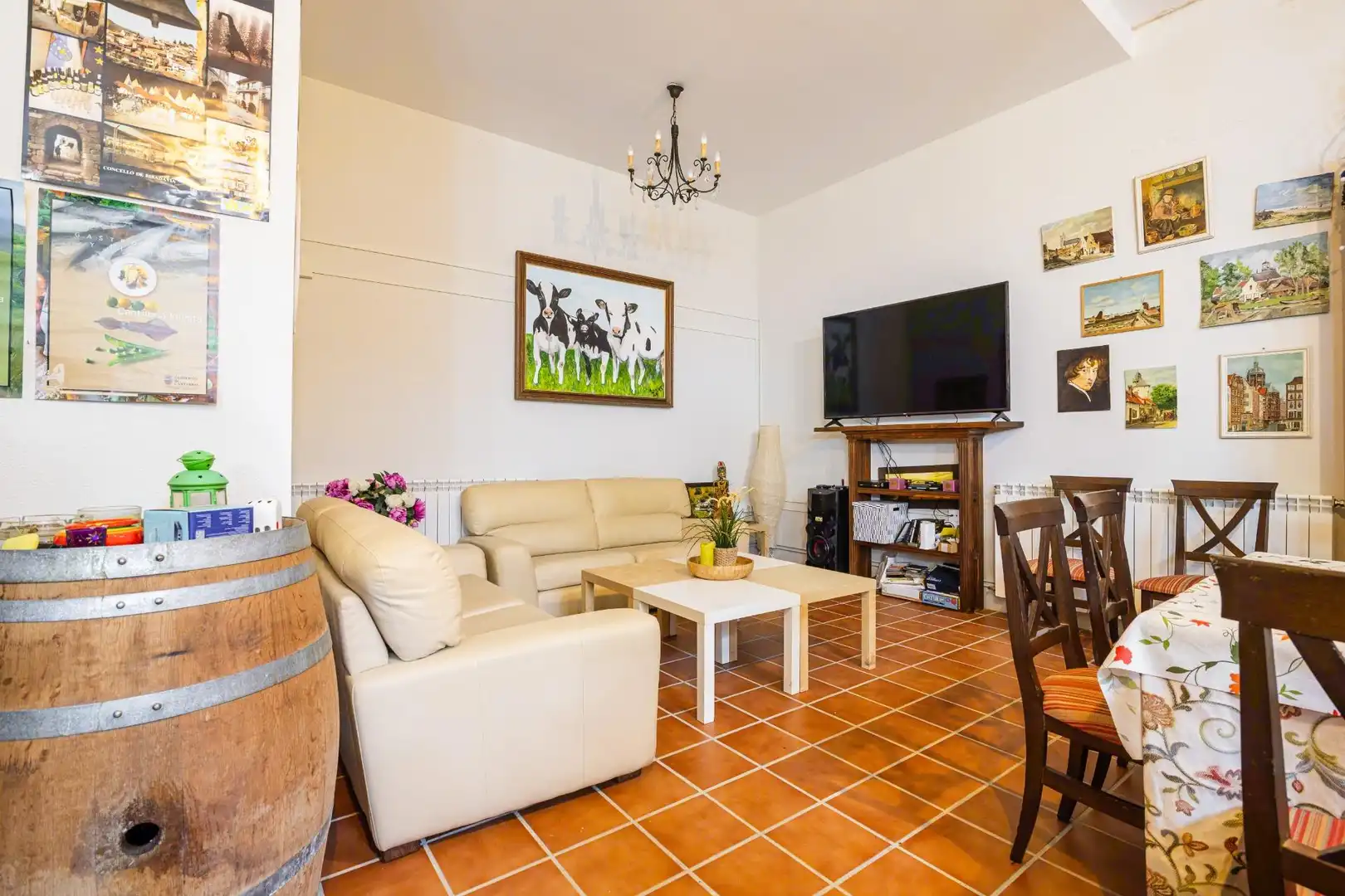 Sala de estar de Casa o chalet en venta en Padrenda con Calefacción, Jardín privado y Terraza