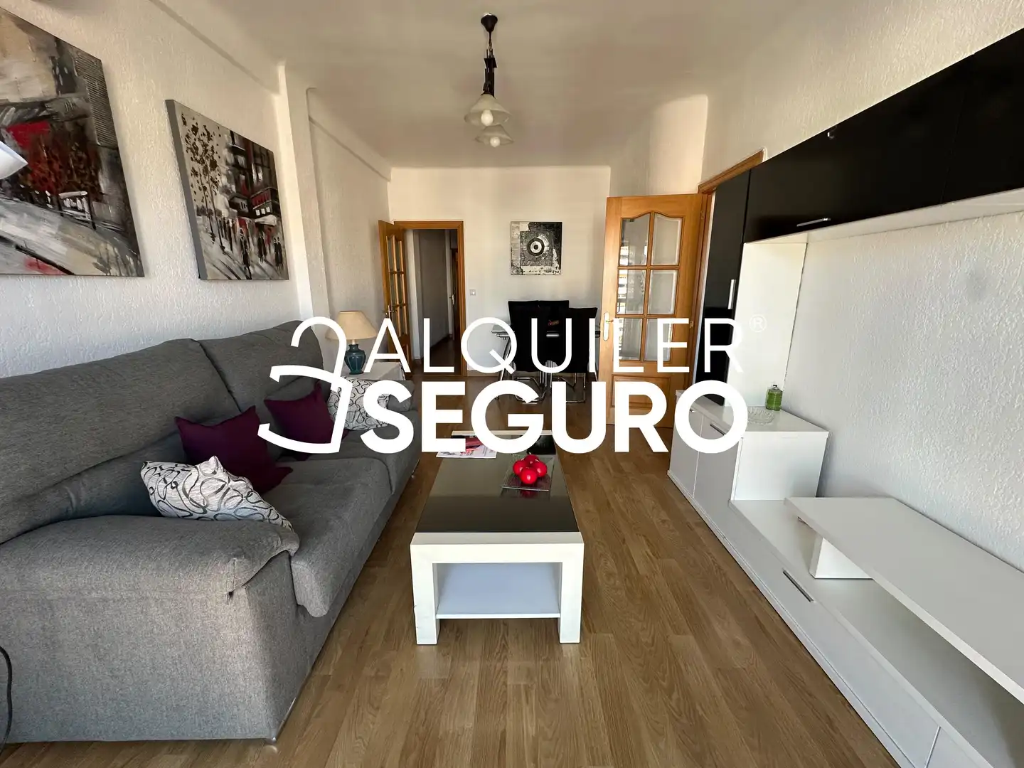 Wohnzimmer von Wohnung zur Miete in Málaga mit Klimaanlage und Möbliert