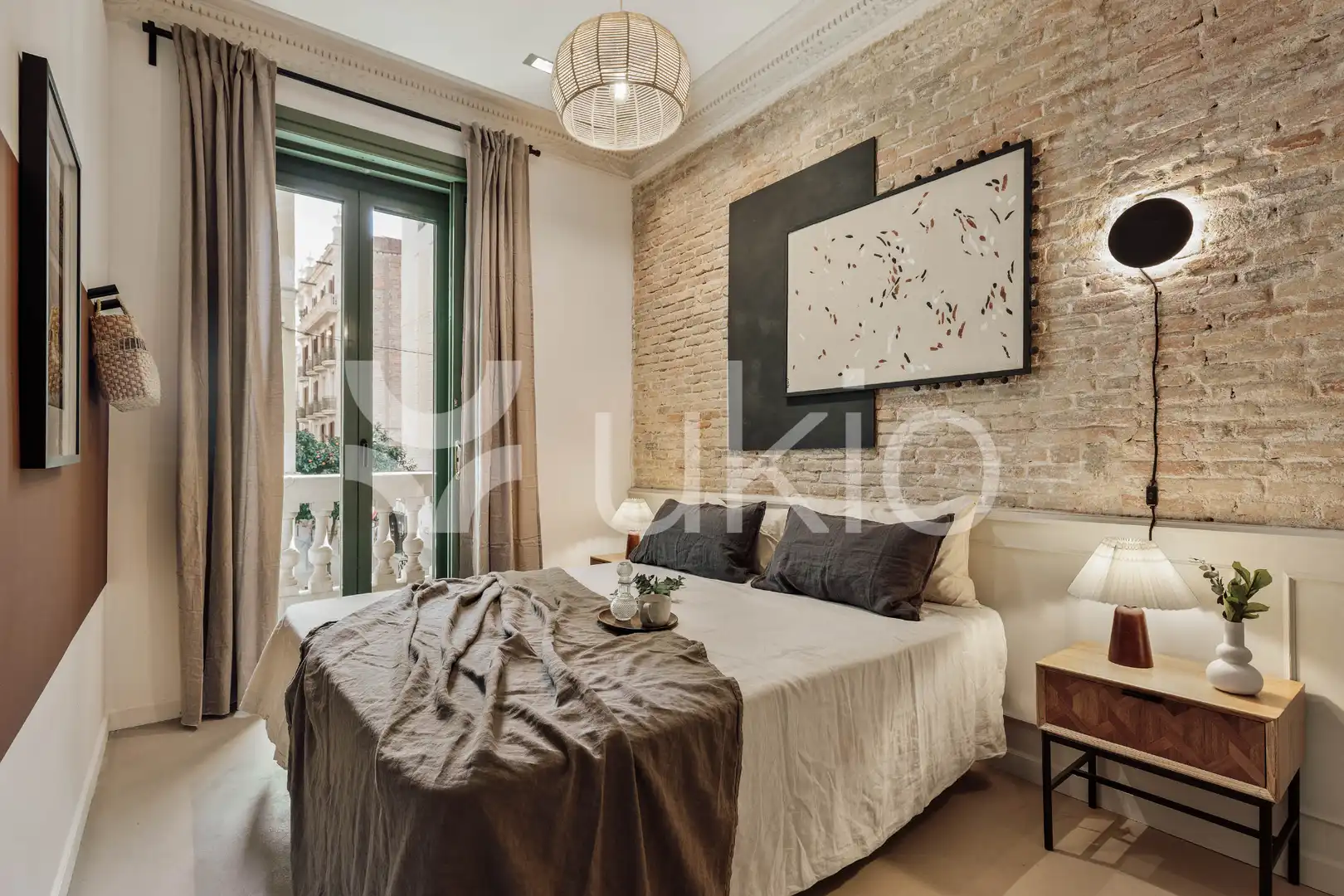 Bedroom of Apartments for rent in Barcelona  with Air Conditioner, Heating and Terrace