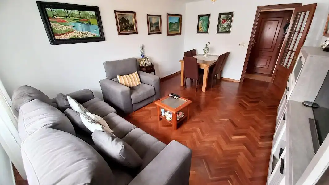 Living room of Flat for sale in Culleredo  with Heating, Parquet flooring and Storage room