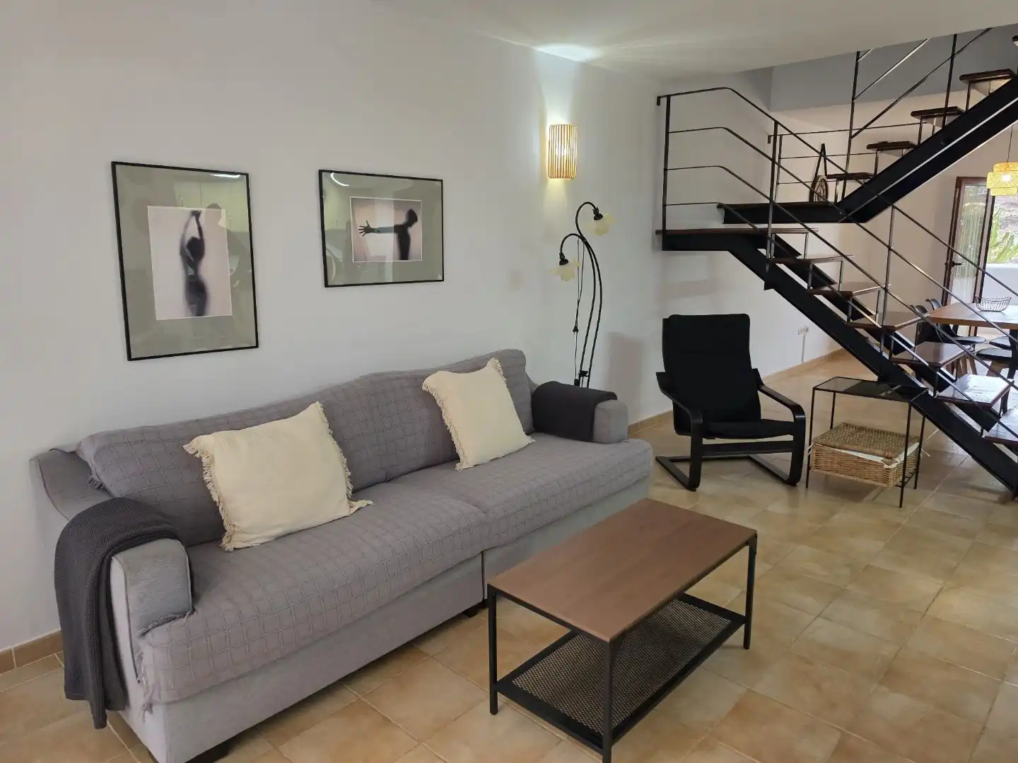 Sala d'estar de Casa o xalet de lloguer en Charco de Palo
