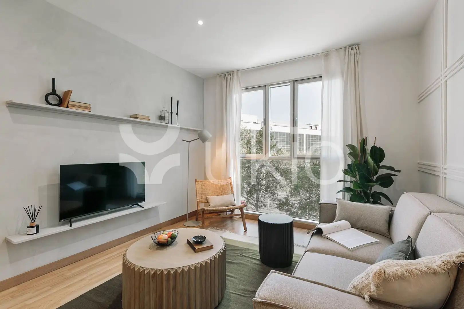 Wohnzimmer von Wohnungen zur Miete in Barcelona mit Klimaanlage, Heizung und Möbliert
