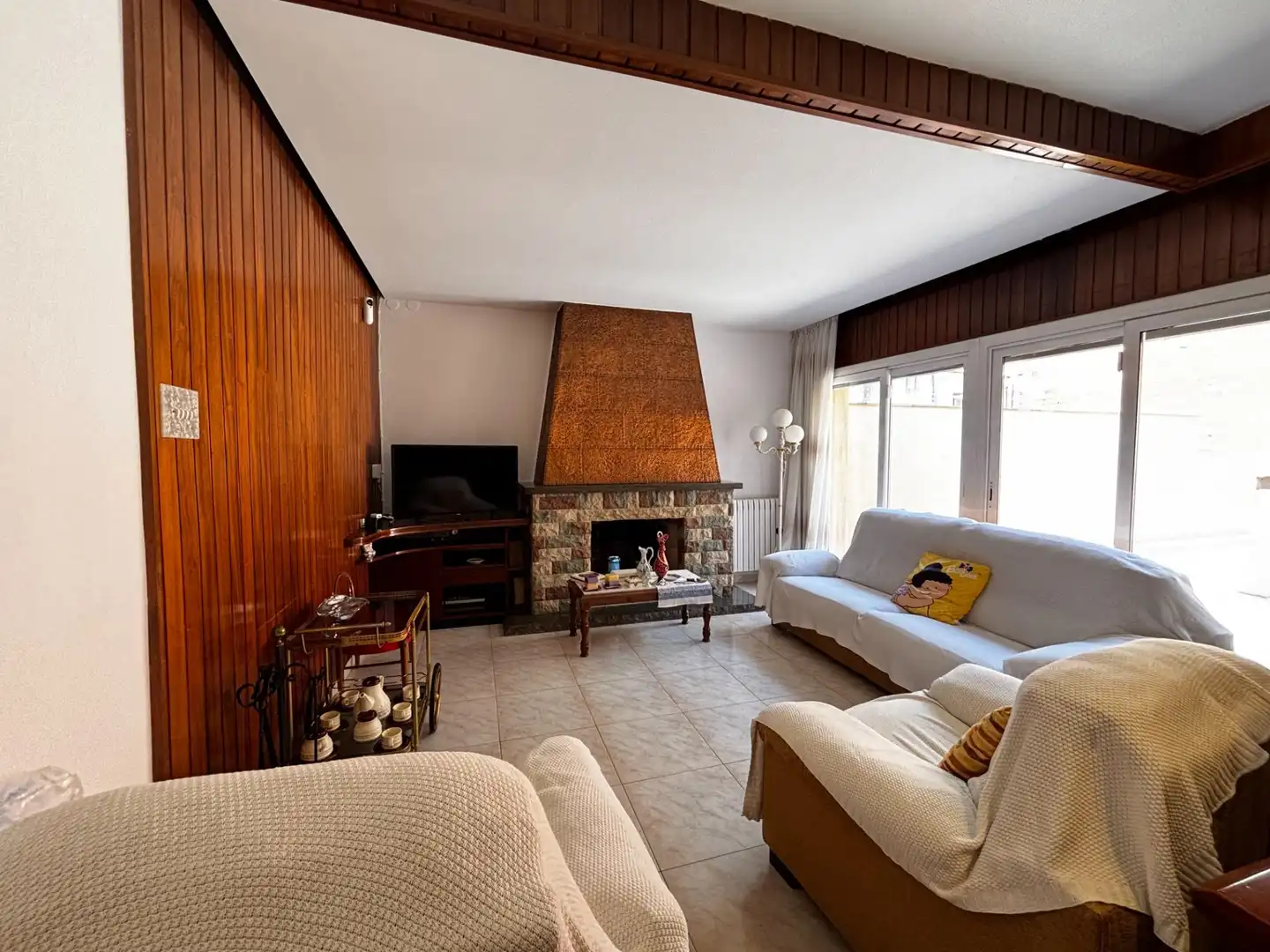 Sala de estar de Casa o chalet en venta en Sabadell con Aire acondicionado, Calefacción y Terraza