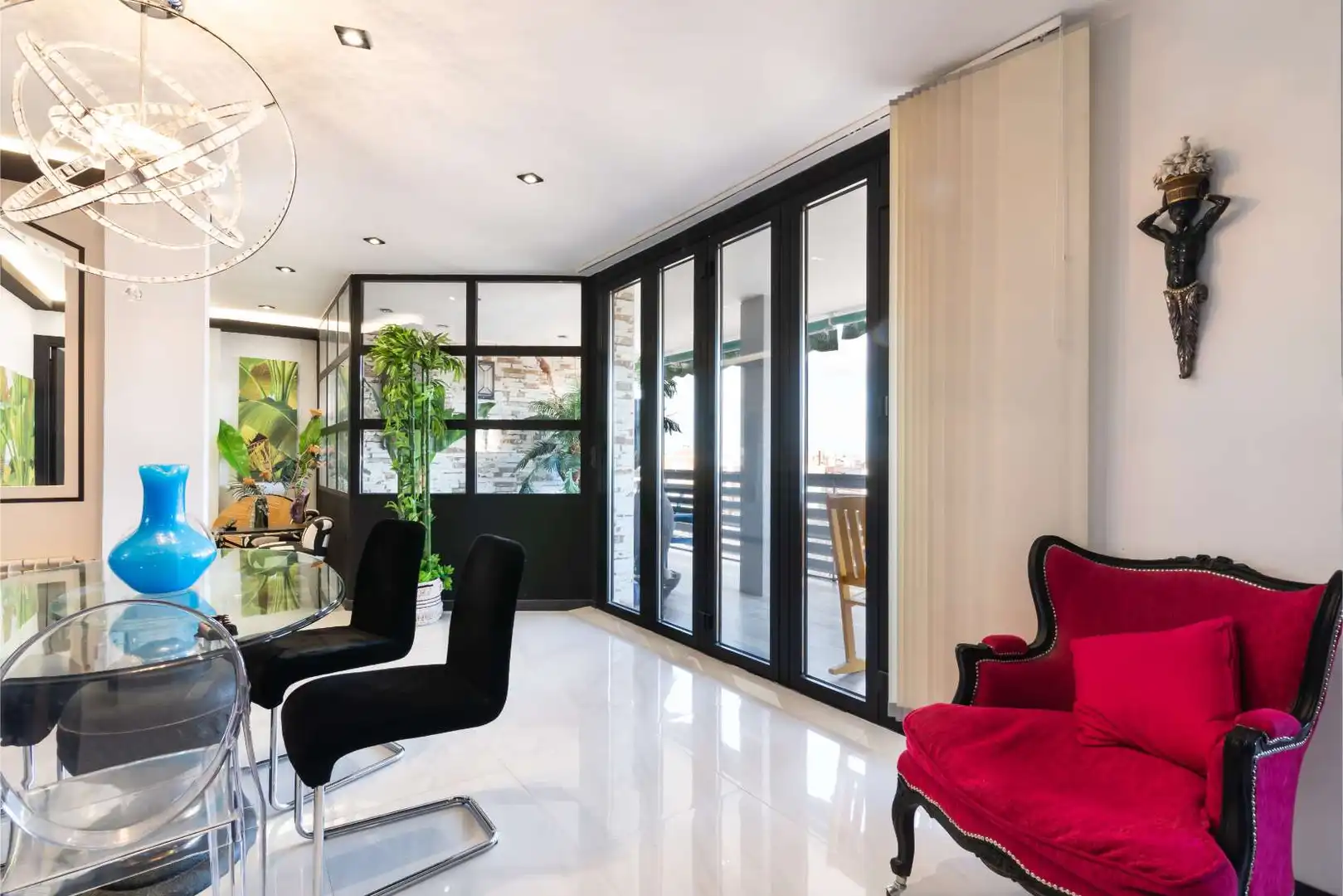 Dining room of Attic for sale in Madrid  with Heating, Terrace and Storage room
