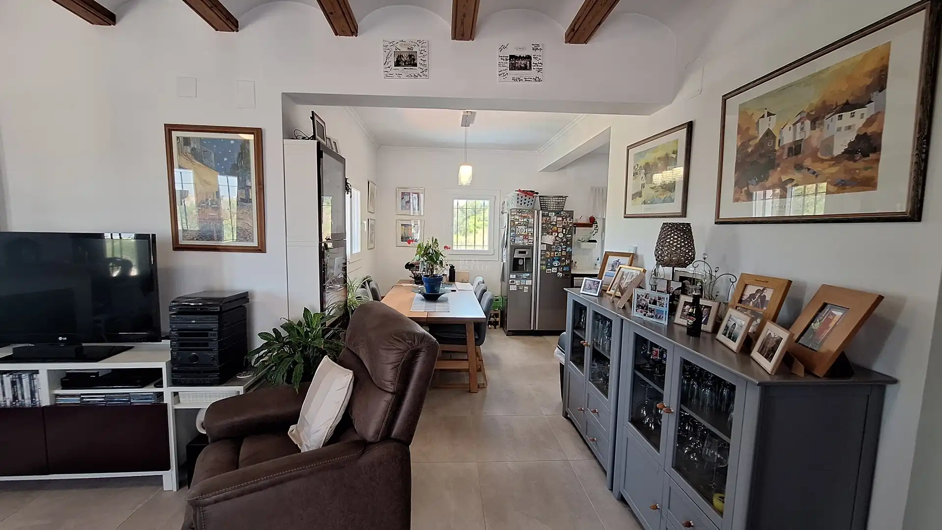 Dining room of Houses for sale in El Ràfol d'Almúnia  with Air Conditioner, Heating and Terrace