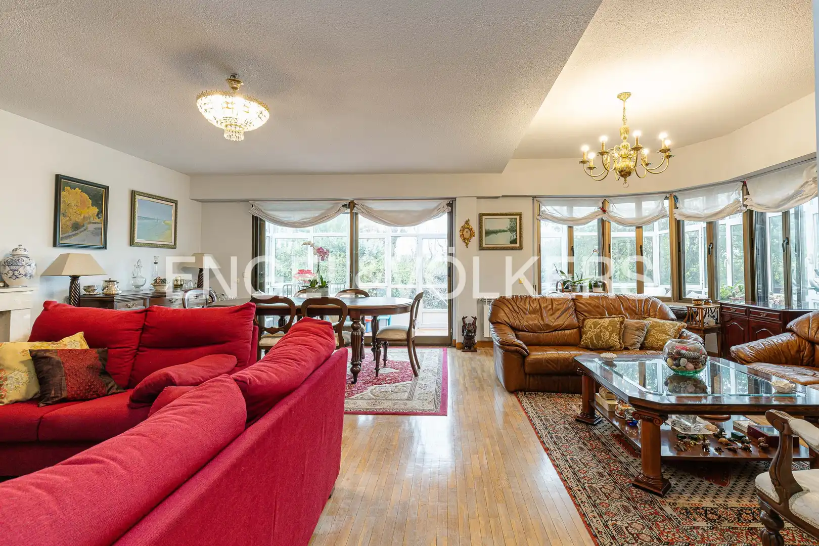 Sala de estar de Casa o chalet en venta en Pozuelo de Alarcón con Calefacción, Jardín privado y Terraza