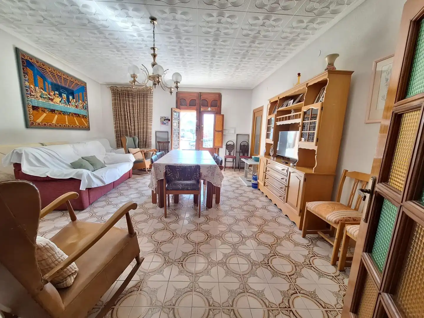 Sala d'estar de Casa o xalet en venda en Requena amb Terrassa