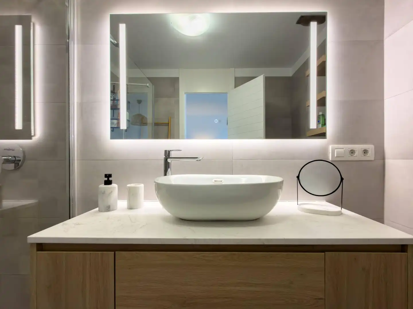 Bany de Apartament en venda en San Cristóbal de la Laguna amb Jardí privat, Terrassa i Piscina comunitària