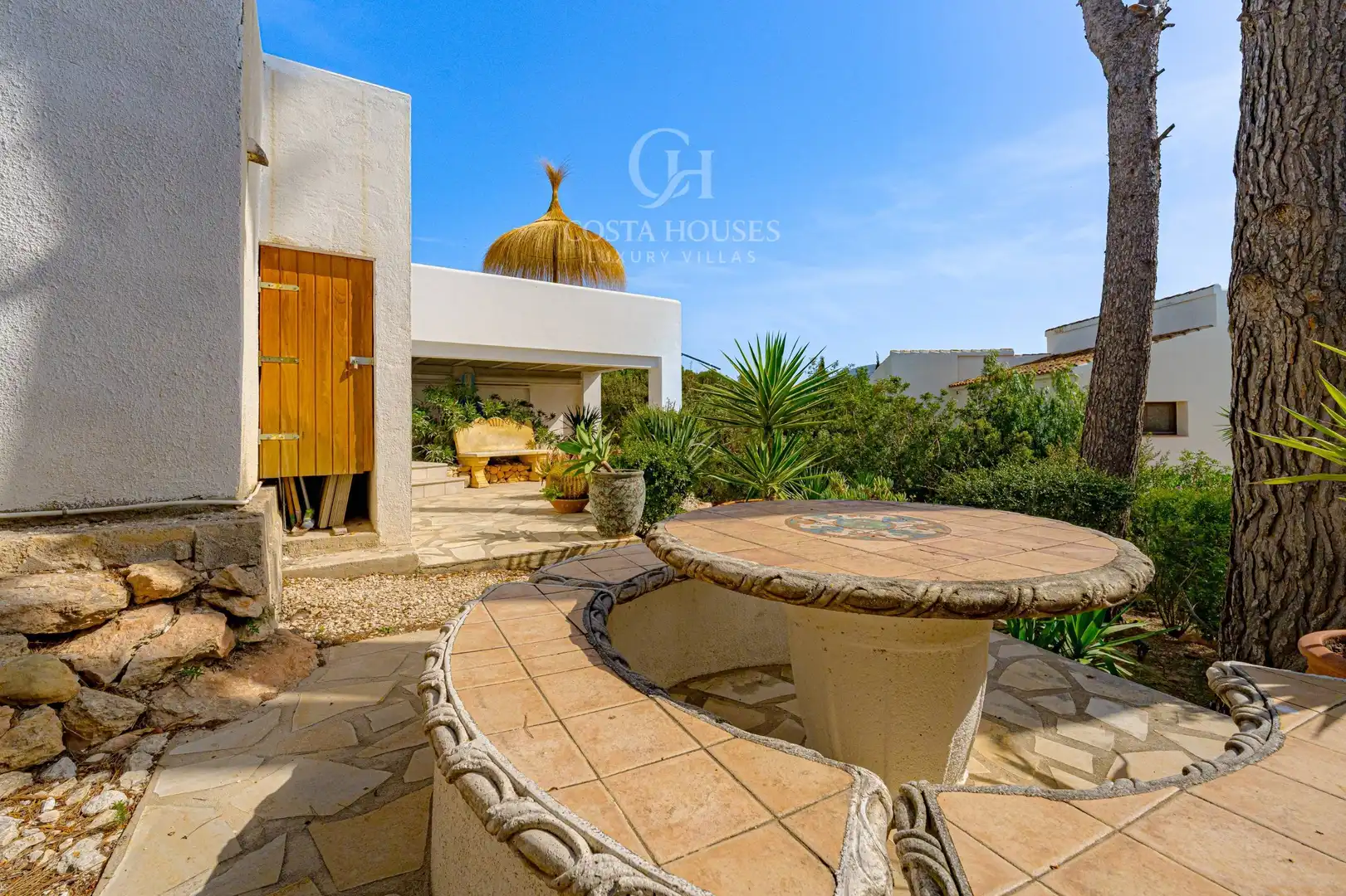 Terrassa de Casa o xalet en venda en Moraira amb Aire condicionat, Calefacció i Jardí privat