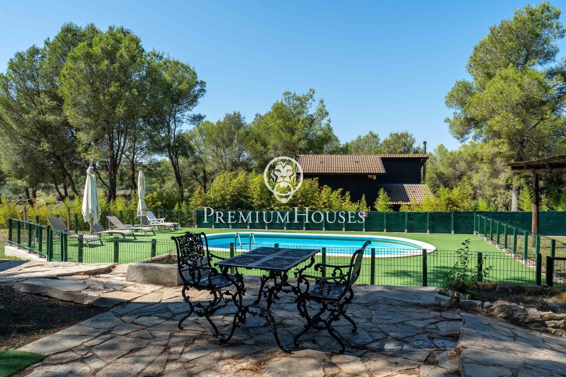 Terraza de Finca rústica en venta en El Catllar  con Calefacción, Jardín privado y Terraza