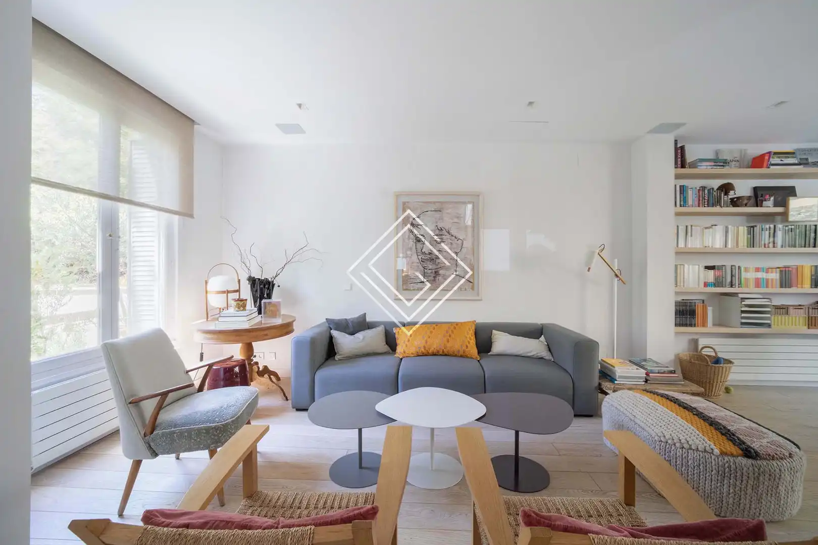 Living room of Detached homes for rent in Madrid  with Air Conditioner, Heating and Terrace