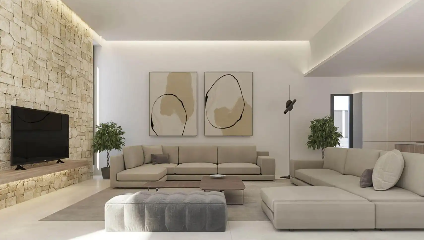 Living room of Houses for sale in Dénia  with Air Conditioner, Terrace and Swimming Pool