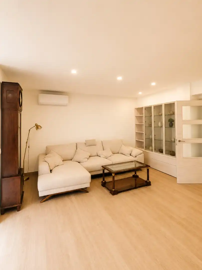 Wohnzimmer von Wohnung zur Miete in Valencia mit Klimaanlage, Terrasse und Möbliert