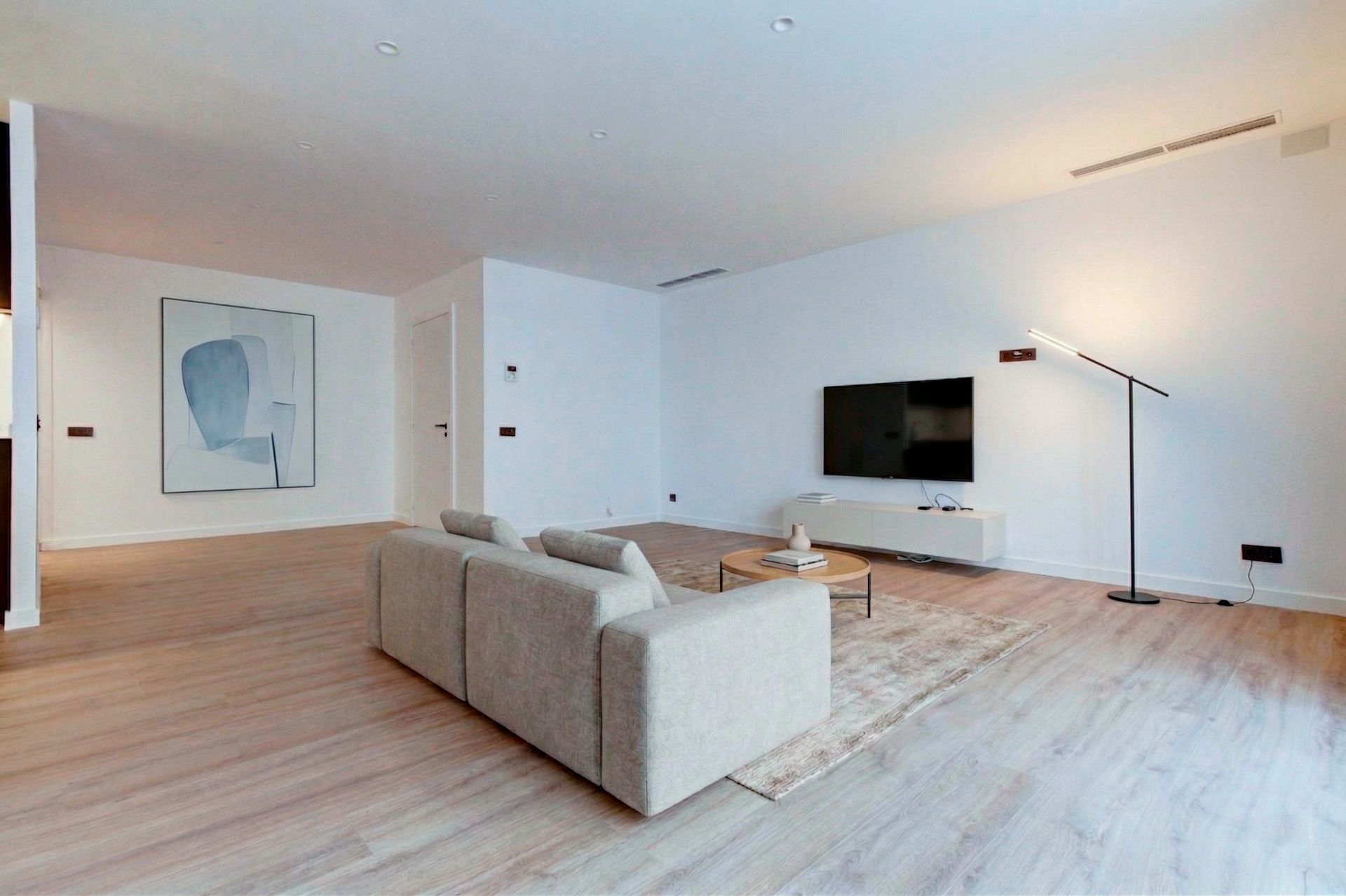 Sala de estar de Piso en venta en Manresa con Aire acondicionado, Calefacción y Parquet