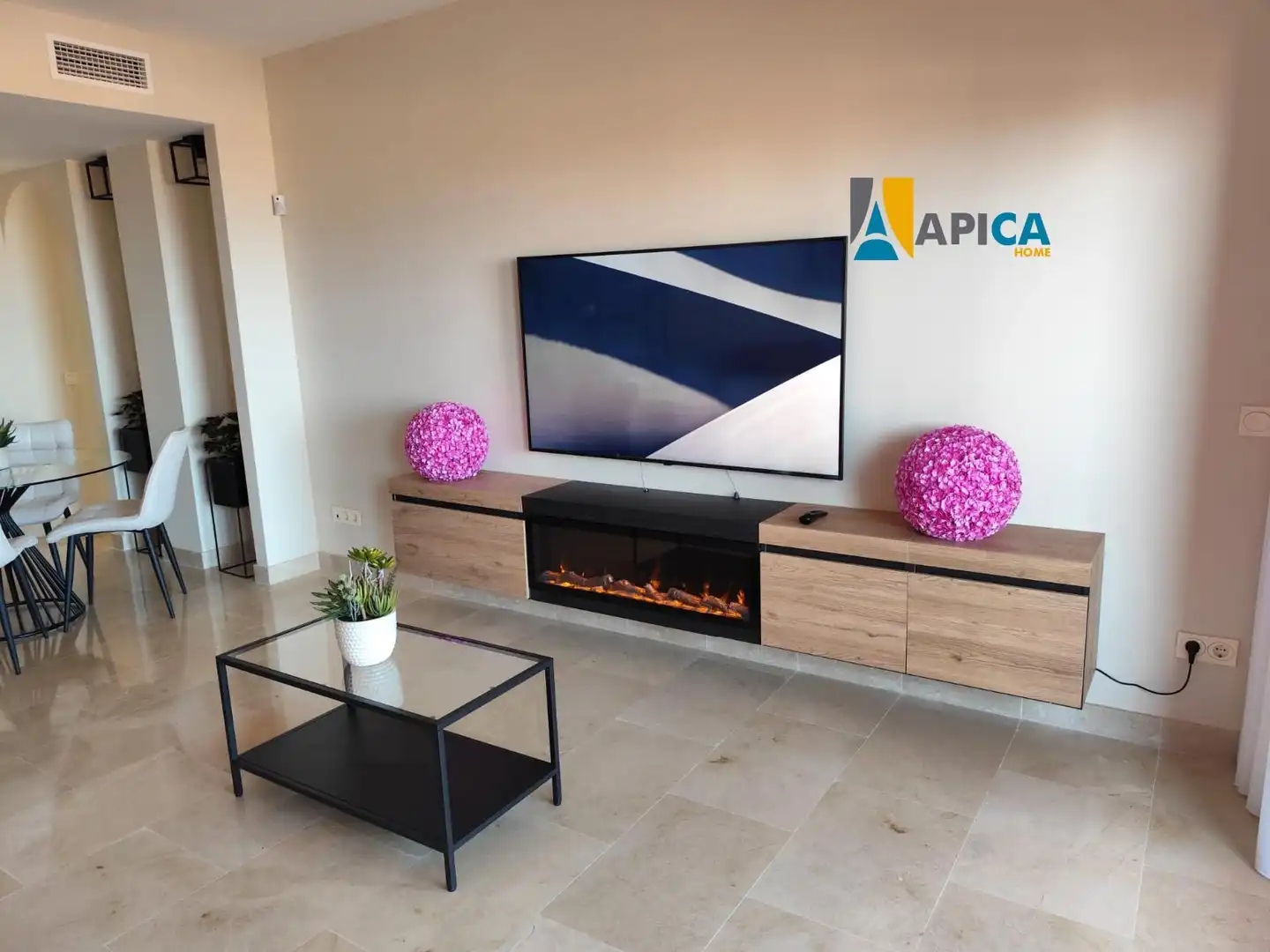 Sala de estar de Piso en venta en Manilva con Aire acondicionado, Calefacción y Trastero