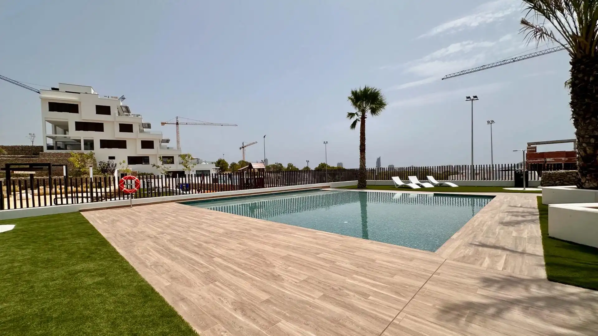 Swimming pool of Apartments for rent in Finestrat  with Air Conditioner, Heating and Private garden