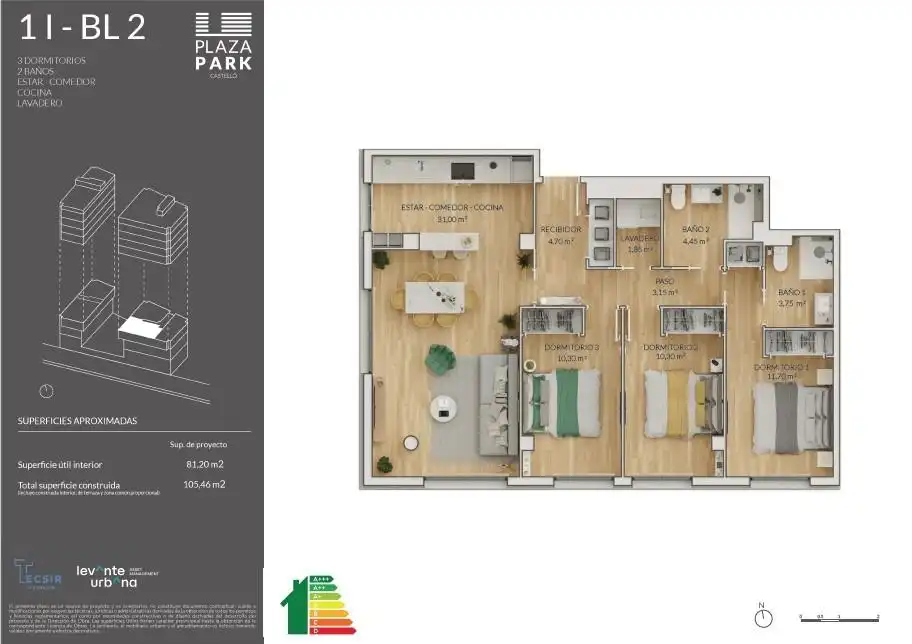 Wohnung mit Aufzug zum Verkauf in Oeste, imagen 8