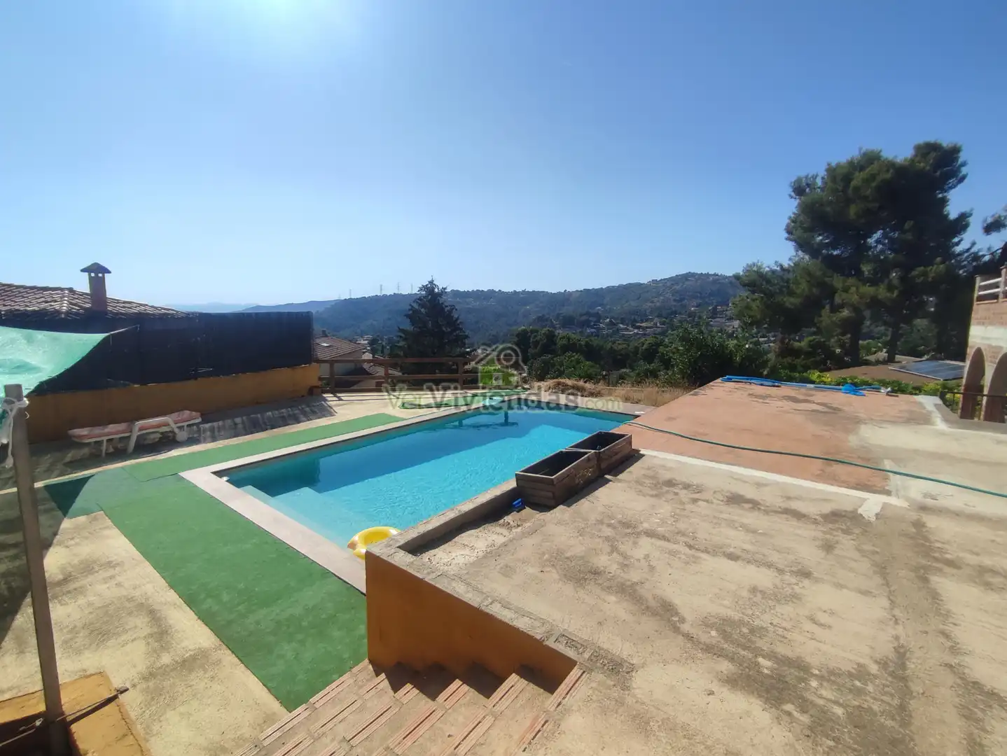 Piscina de Casa o xalet en venda en Vallirana amb Calefacció, Jardí privat i Terrassa