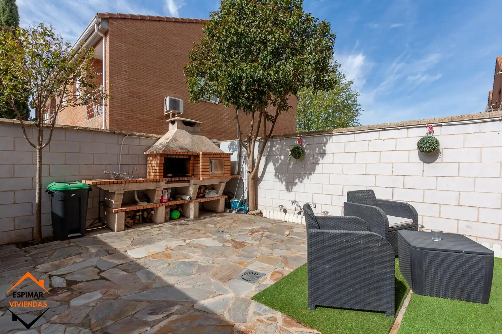 Terrassa de Casa adosada en venda en Pedrola amb Aire condicionat, Calefacció i Jardí privat