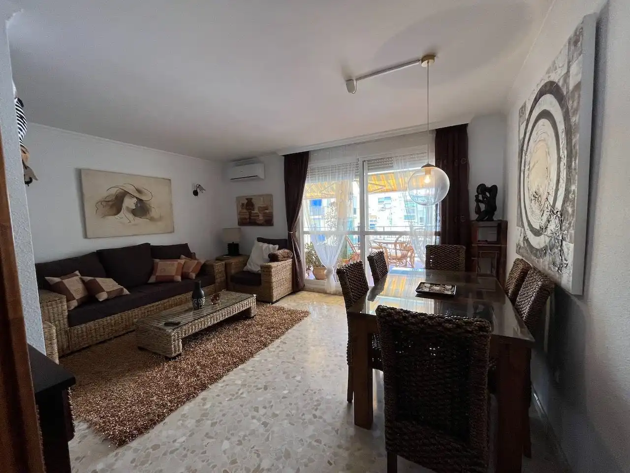 Sala de estar de Ático de alquiler en Vélez-Málaga con Aire acondicionado, Calefacción y Terraza