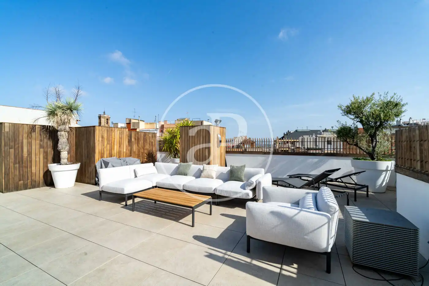 Terraza de Piso de alquiler en Barcelona con Aire acondicionado, Calefacción y Terraza