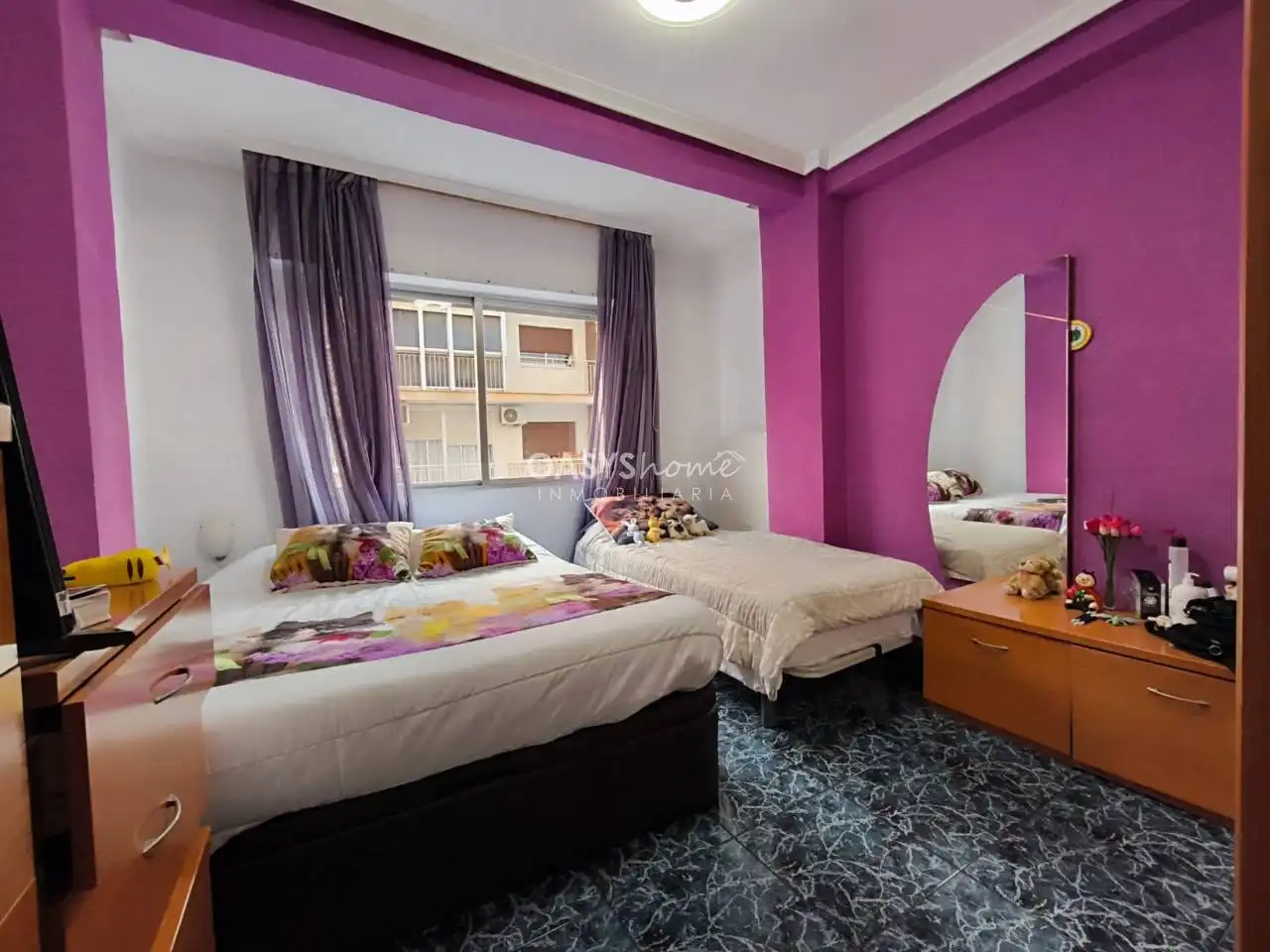 Schlafzimmer von Wohnung zum Verkauf in Cartagena mit Klimaanlage, Heizung und Balkon