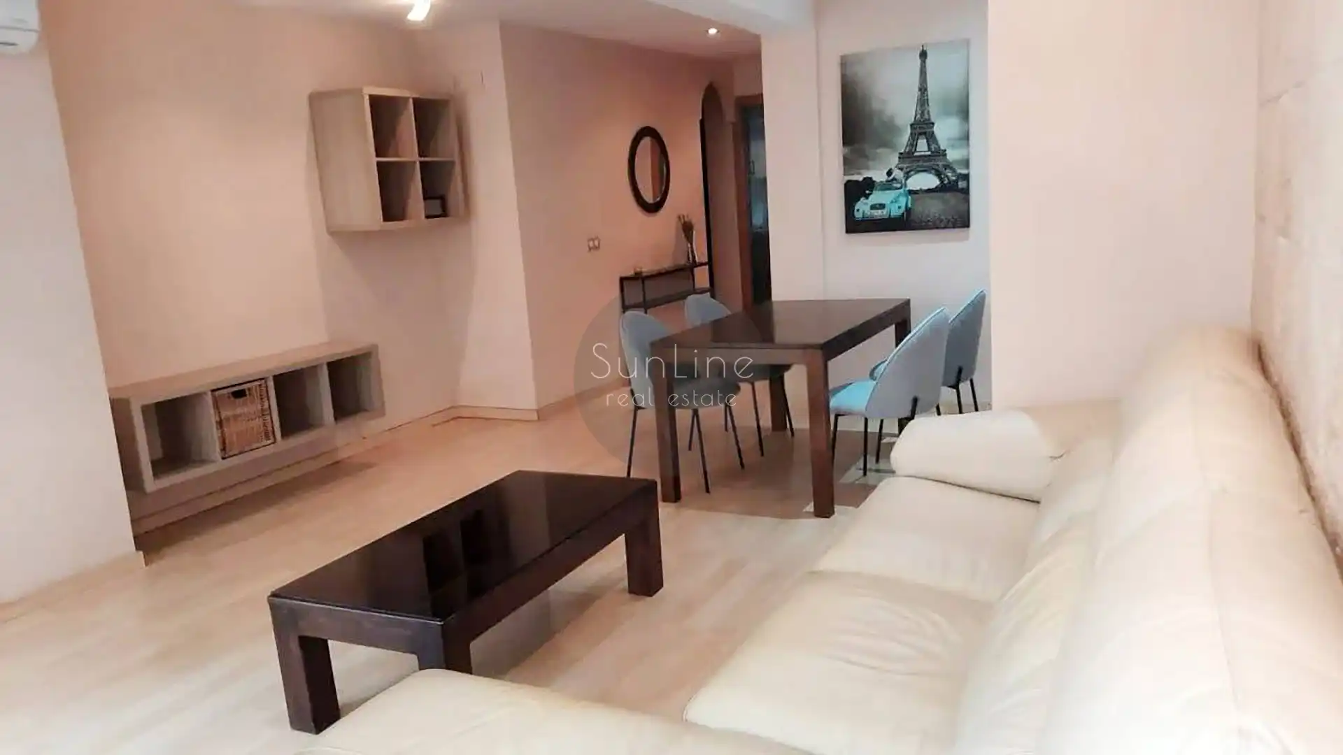 Wohnzimmer von Wohnung zur Miete in Valencia mit Klimaanlage, Terrasse und Möbliert