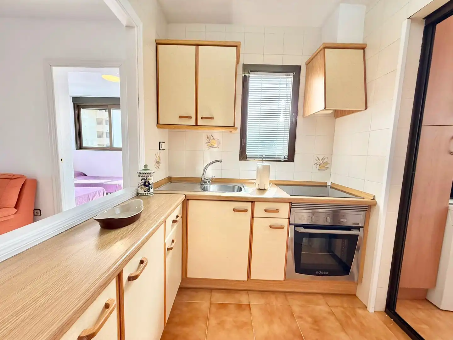 Cuina de Apartament de lloguer en Finestrat amb Aire condicionat, Calefacció i Piscina