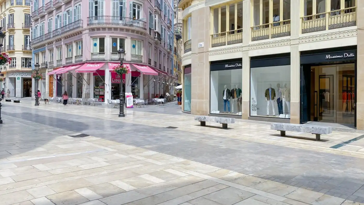 Exterior view of Flat for rent in Málaga  with Air Conditioner, Parquet flooring and Furnished