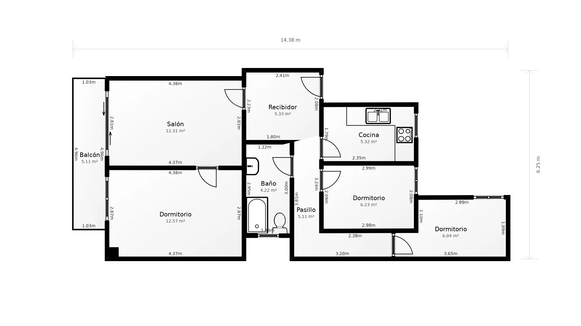 Piso en venta en Sant Cugat del Vallès con Calefacción, Balcón y Alarma