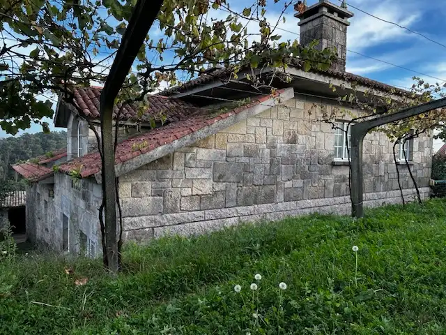 Exterior view of Houses for sale in Vilanova de Arousa  with Heating, Private garden and Parquet flooring