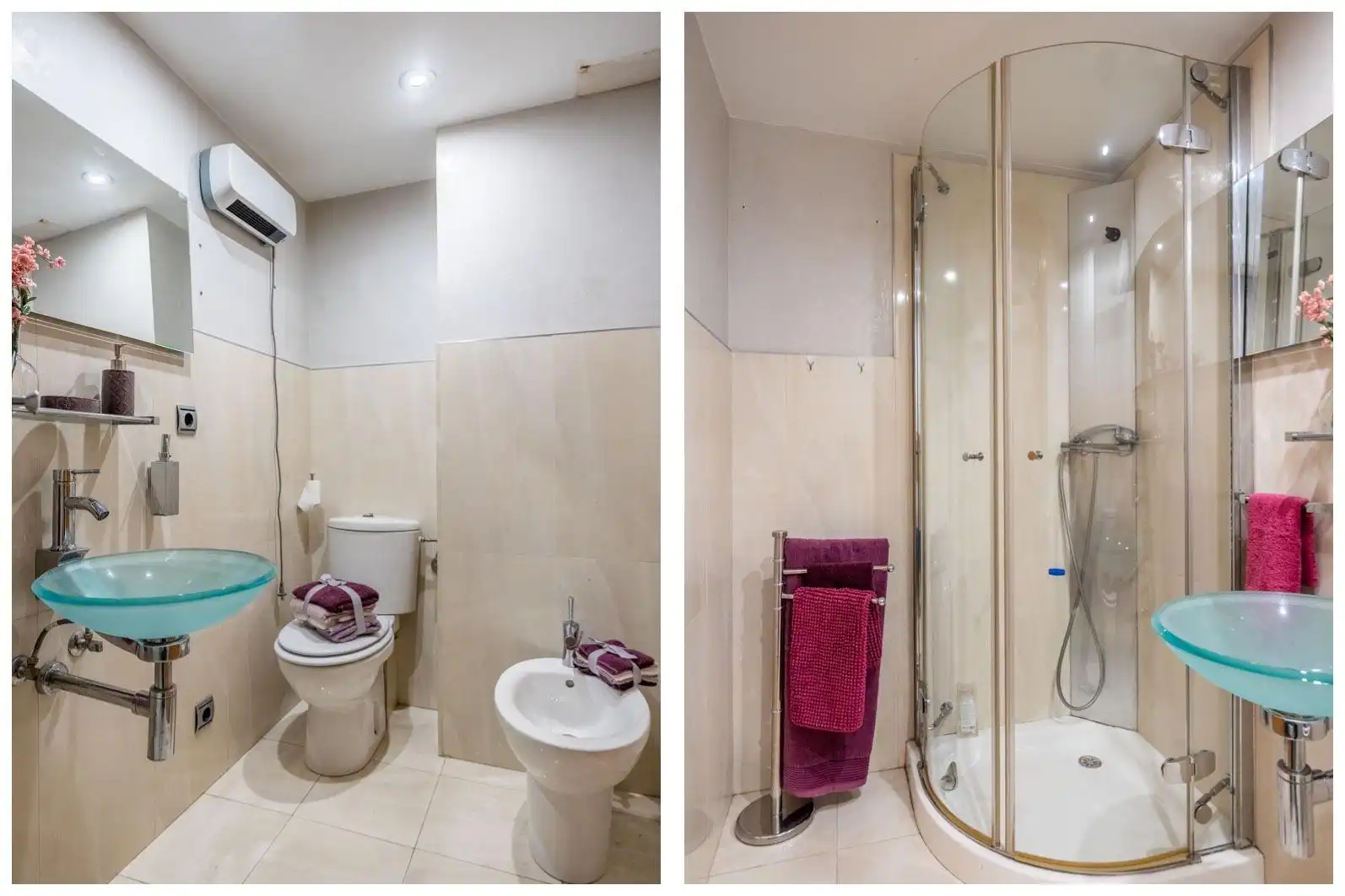 Bathroom of Flat for sale in Sevilla  with Air Conditioner, Private garden and Parquet flooring
