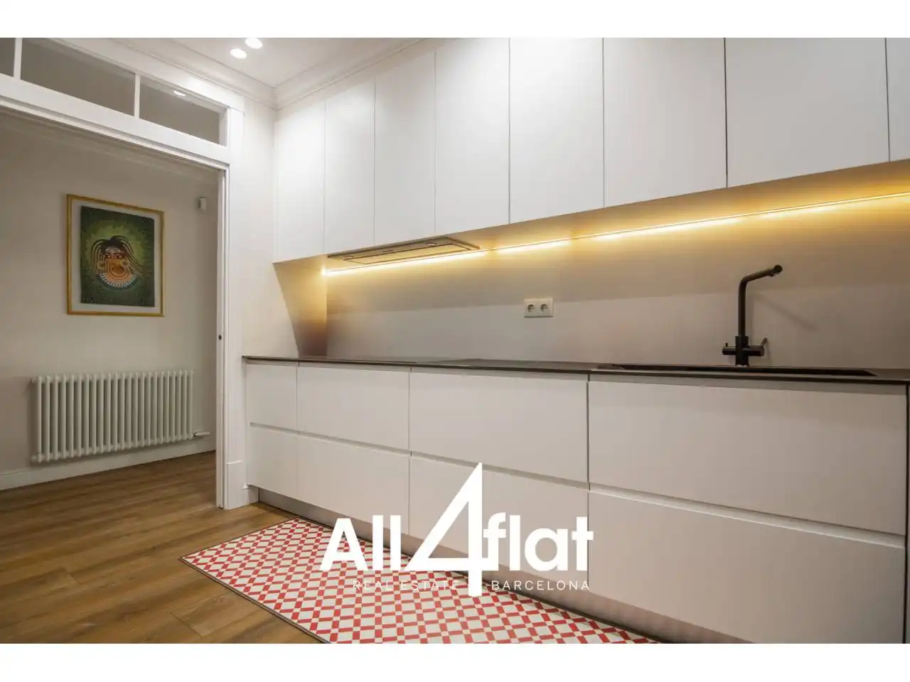 Kitchen of Flat for sale in Barcelona  with Air Conditioner, Heating and Parquet flooring
